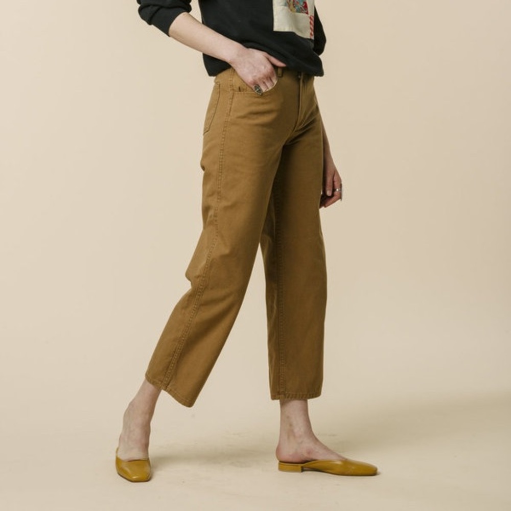 Carleen Relaxed Jeans Wheat 100% Cotton